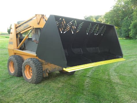 tree bucket for skid steer|skid steer 2 yard bucket.